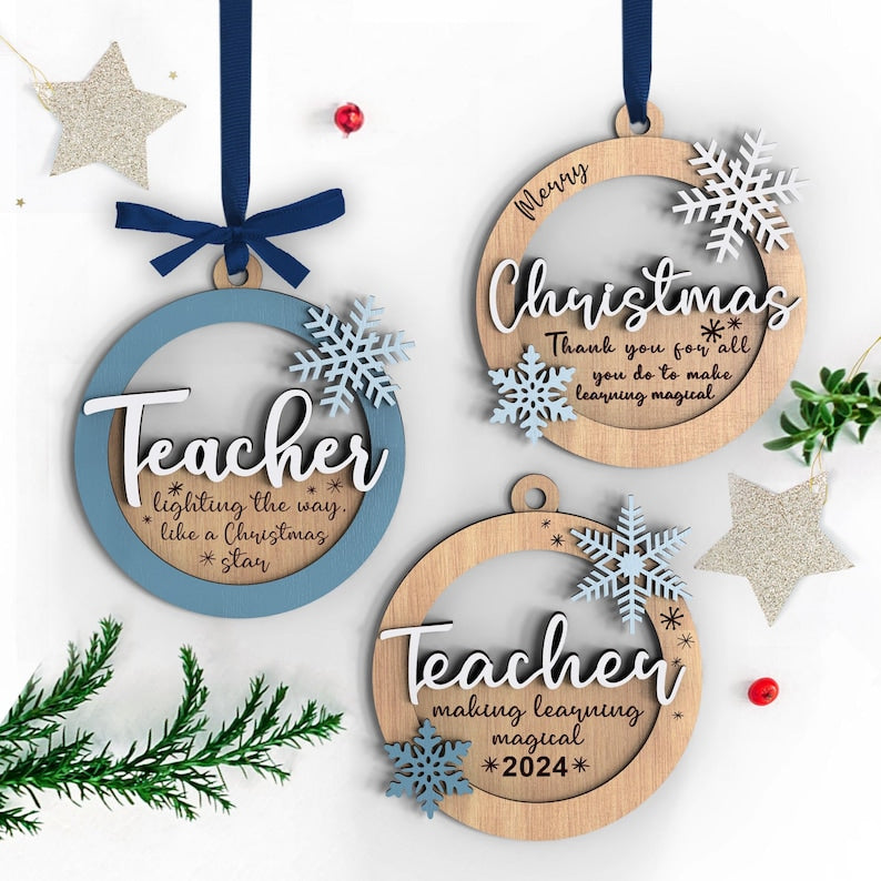 set 3 christmas teacher ornament school teacher gift  christmas ornament  gift from student 1727923820065.jpg