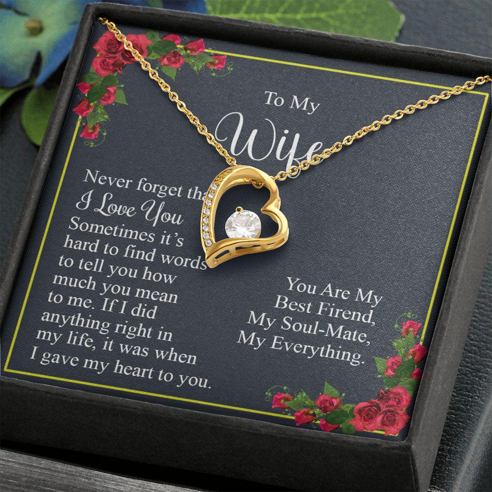 To My Wife You Are My Everything Necklace With Message Card, Gift For Wife,   Meaningful Gift, Love From Husband 1727.jpg
