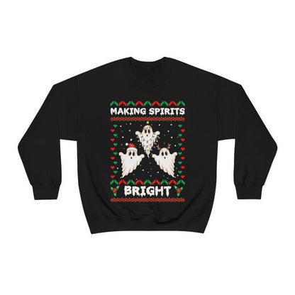 goth christmas sweatshirt ugly christmas sweater funny ghost christmas crewneck spooky christmas party shirt gothic creepy christmas shirt 1728357270931.jpg