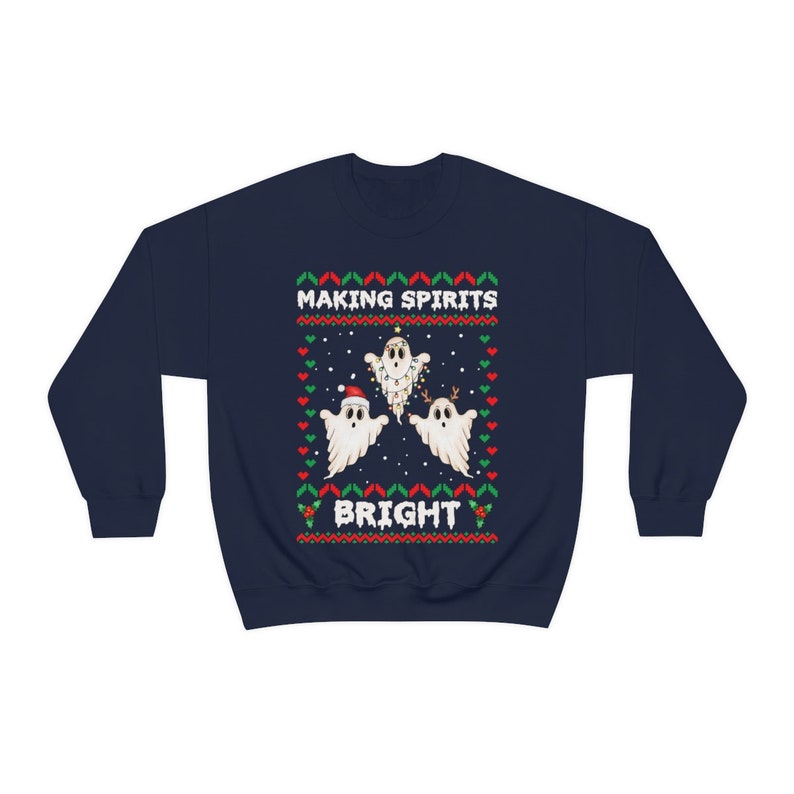 goth christmas sweatshirt ugly christmas sweater funny ghost christmas crewneck spooky christmas party shirt gothic creepy christmas shirt 1728357271502.jpg