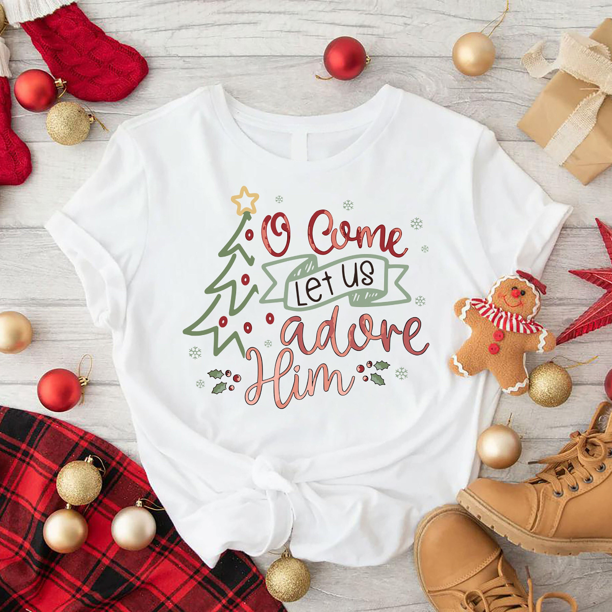 o come let us adore him christmas shirt christmas nativity shirt religious christmas gifts christian christmas jesus shirt christian gift gift for women men 1728459227368.png
