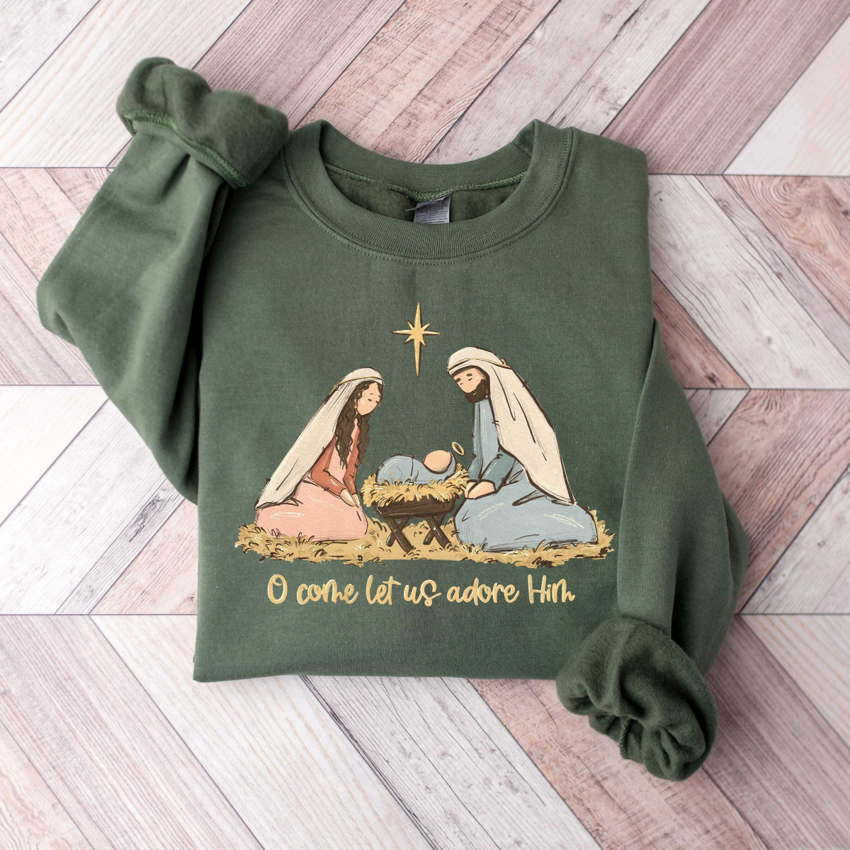nativity scene sweater christian christmas sweatshirt christmas nativity shirt true story nativity religious christmas gifts jesus tee 1728462813697.png