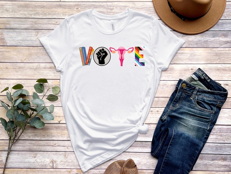 vote shirt banned books shirt reproductive rights tee blm shirts political activism shirt pro roe v wade election tshirts lgbtq shirt 1728614550099.jpg