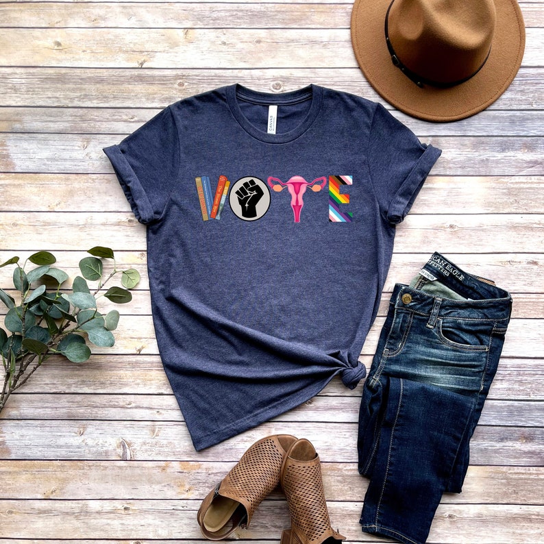 vote shirt banned books shirt reproductive rights tee blm shirts political activism shirt pro roe v wade election tshirts lgbtq shirt 1728614550178.jpg