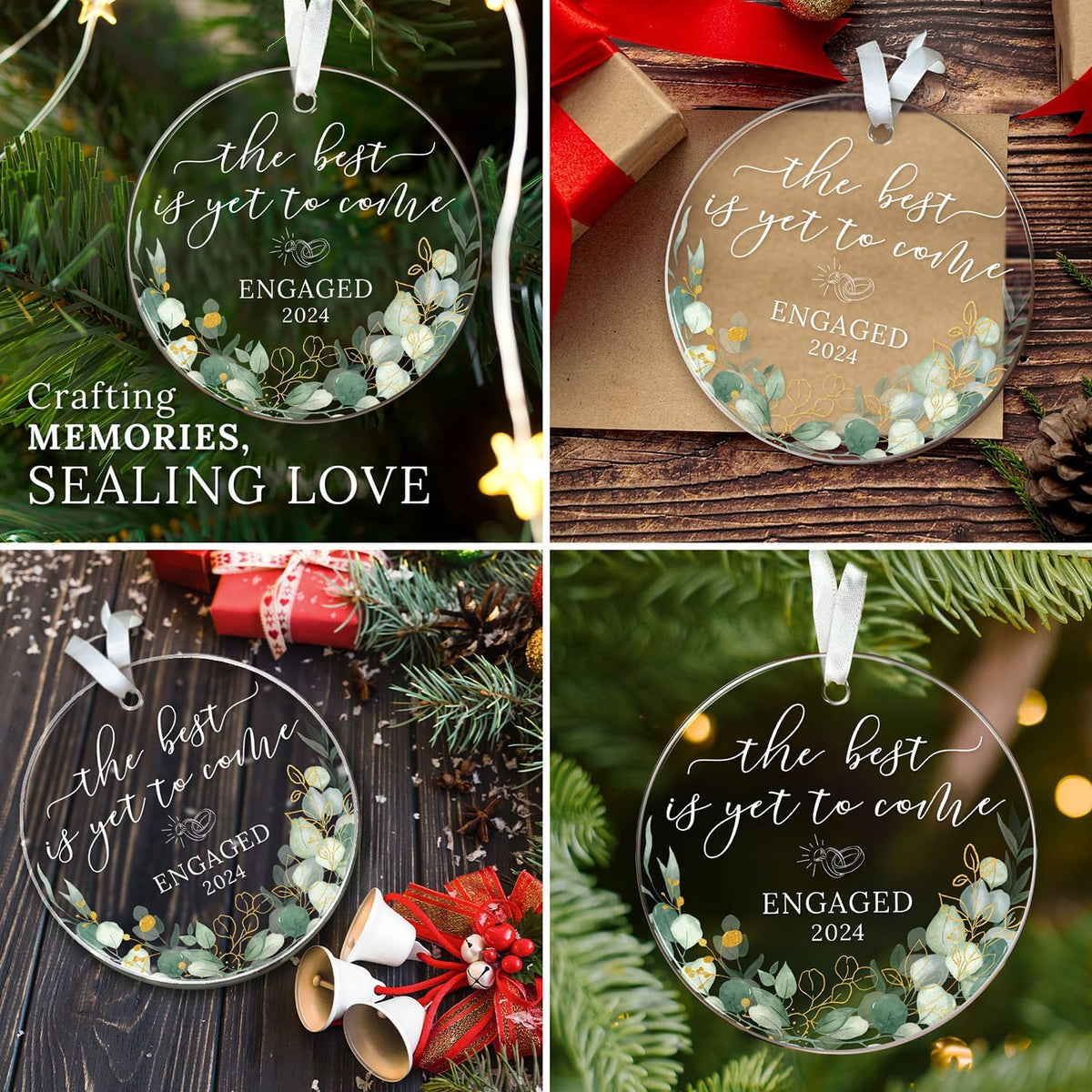 the best is yet to come engagement gift for newly engaged couples christmas crystal ornament 1728619202482.jpg
