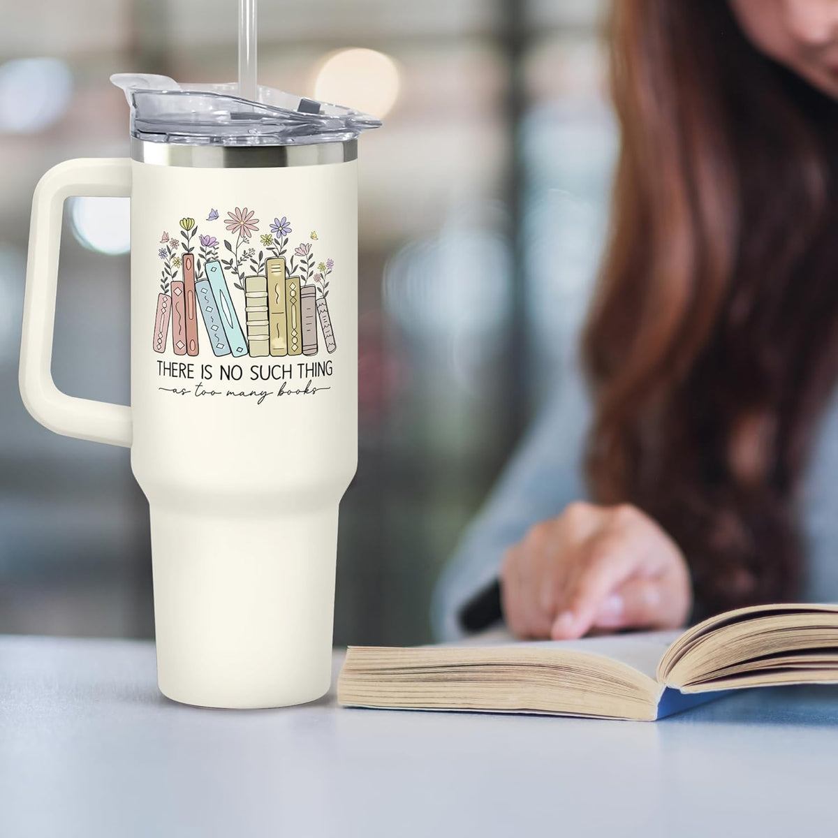 there is no such thing too many as books 40oz stainless steel tumbler gift for book lovers 1728633604989.jpg