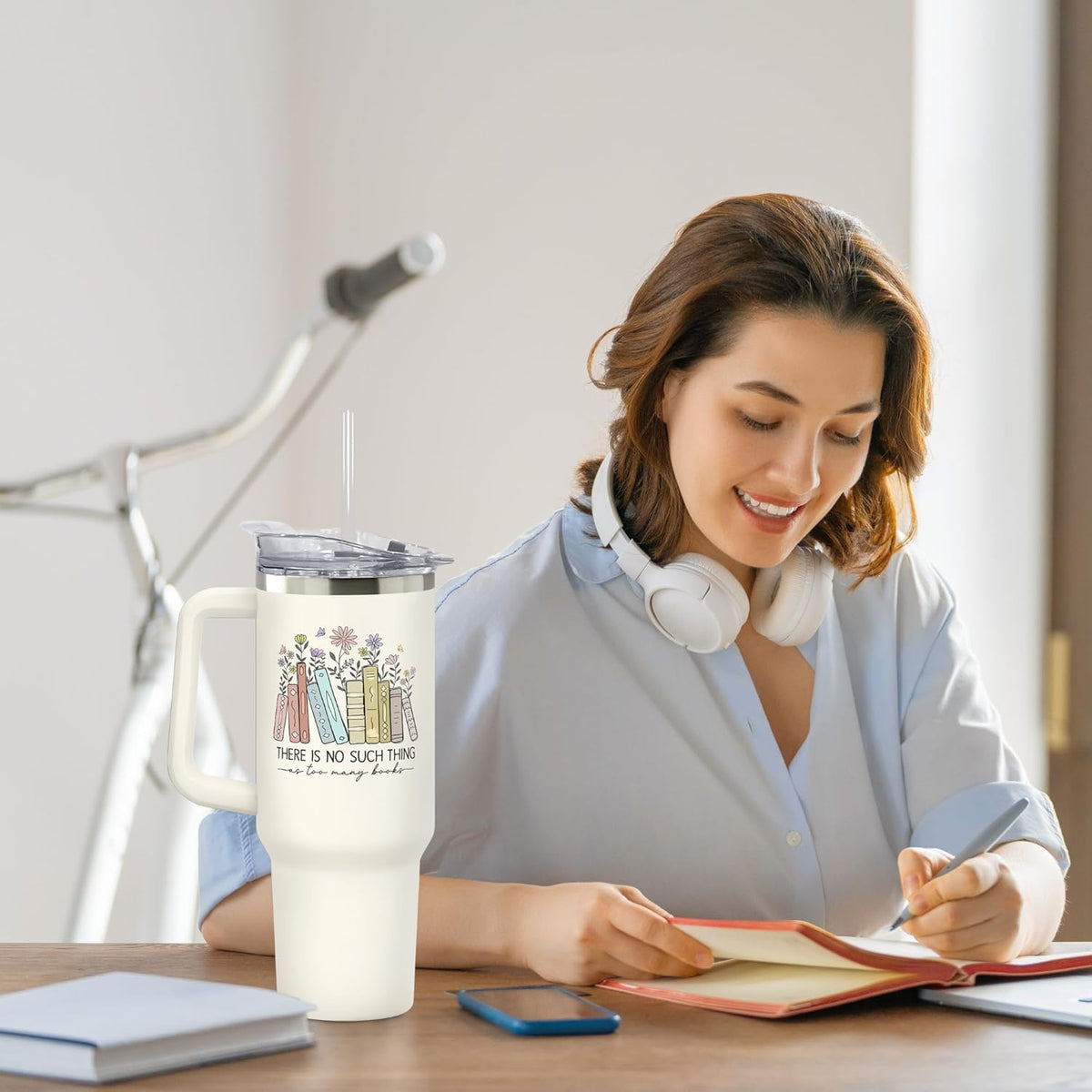 there is no such thing too many as books 40oz stainless steel tumbler gift for book lovers 1728633605005.jpg