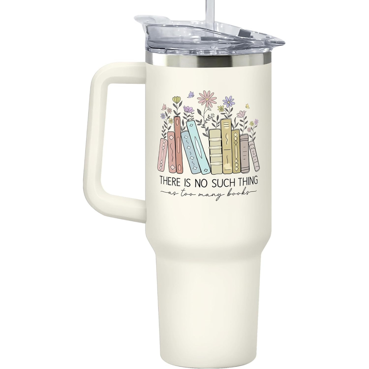 there is no such thing too many as books 40oz stainless steel tumbler gift for book lovers 1728633605087.png