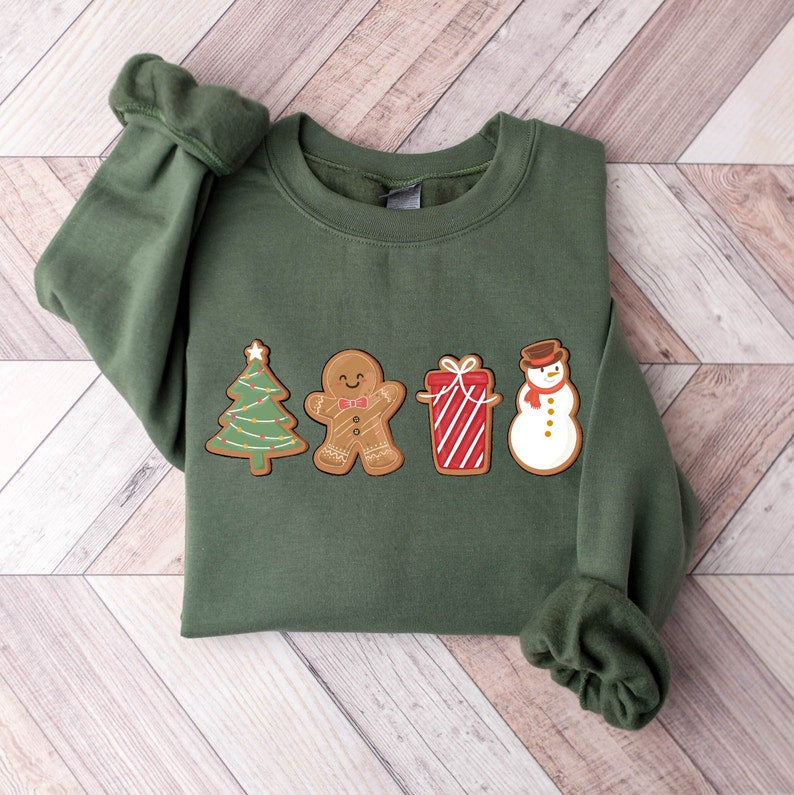 cute gingerbread cookies sweatshirt womens christmas sweatshirt merry christmas cute christmas cookies sweatshirt holiday sweater 1728639434911.jpg