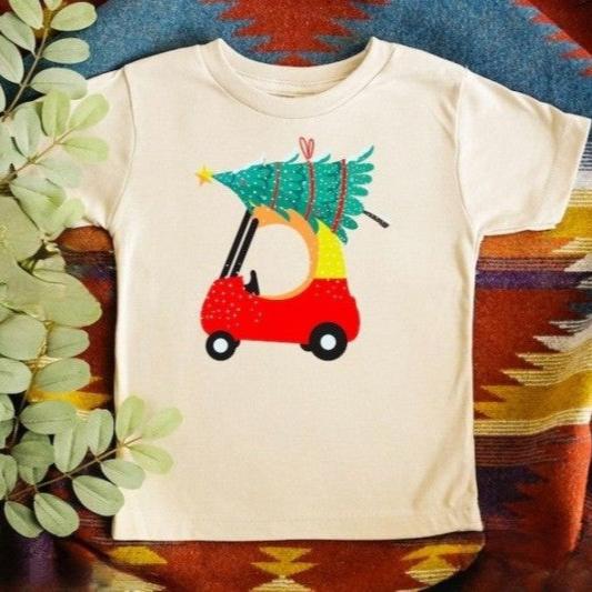 red car christmas kids shirt cute christmas toddler top christmas tree kids baseball shirt 1728873219006.jpg