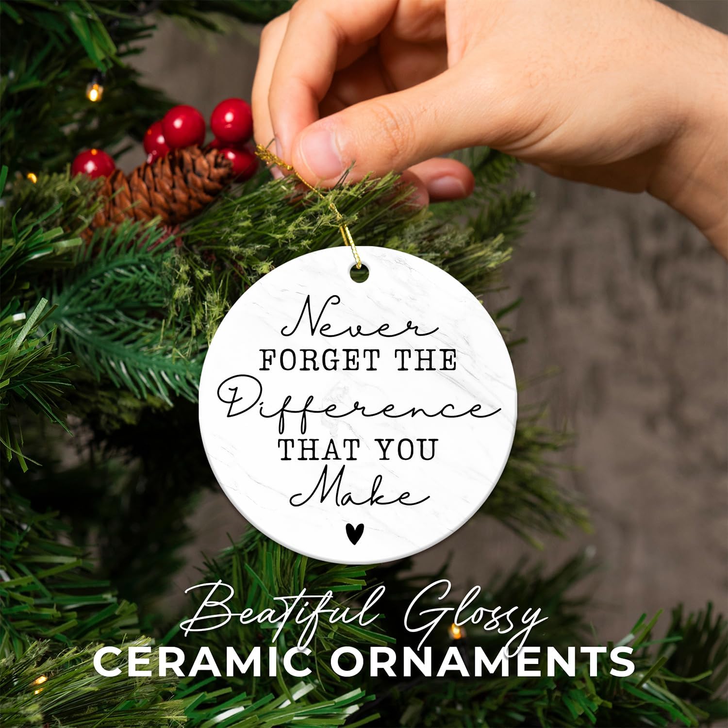 thank you gifts   never forget the difference you make ceramic ornament keepsake appreciation boss day gifts for women men coworker employee   christmas farewell goodbye leaving ideas 1728894210282.jpg