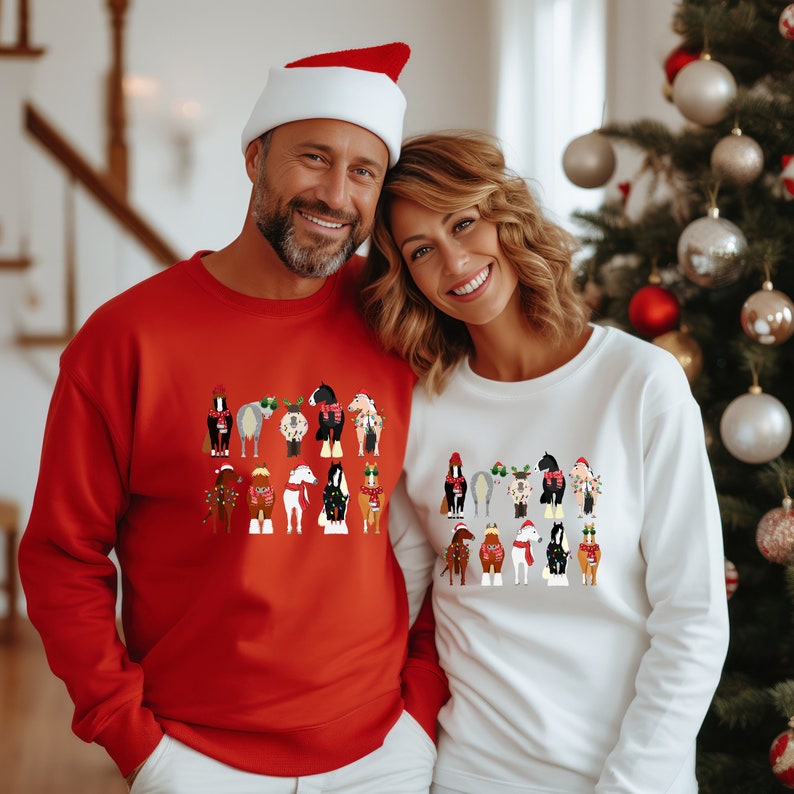 horse lover animal christmas shirt christmas farm animals t shirt funny horse christmas hoodiehorses in a row teexmas gift for horse mom 1728960652601.jpg