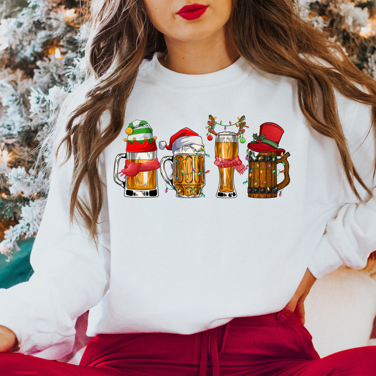 merry christmas beers shirt christmas drinking shirt santa beer christmas lights shirt beer lover shirt christmas drinking christmas beers 1728967066510.png