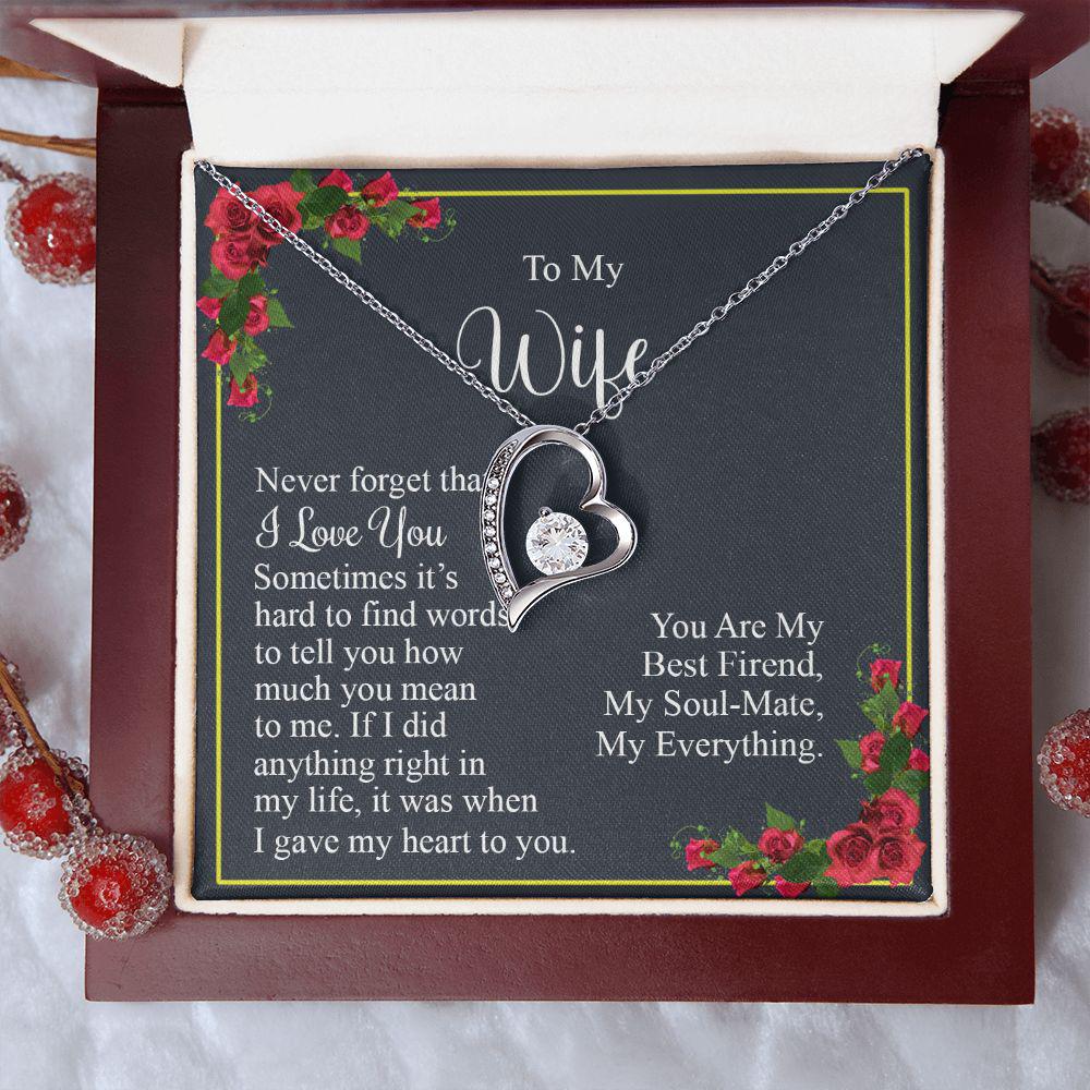 To My Wife You Are My Everything Necklace With Message Card, Gift For Wife,   Meaningful Gift, Love From Husband 1728.jpg