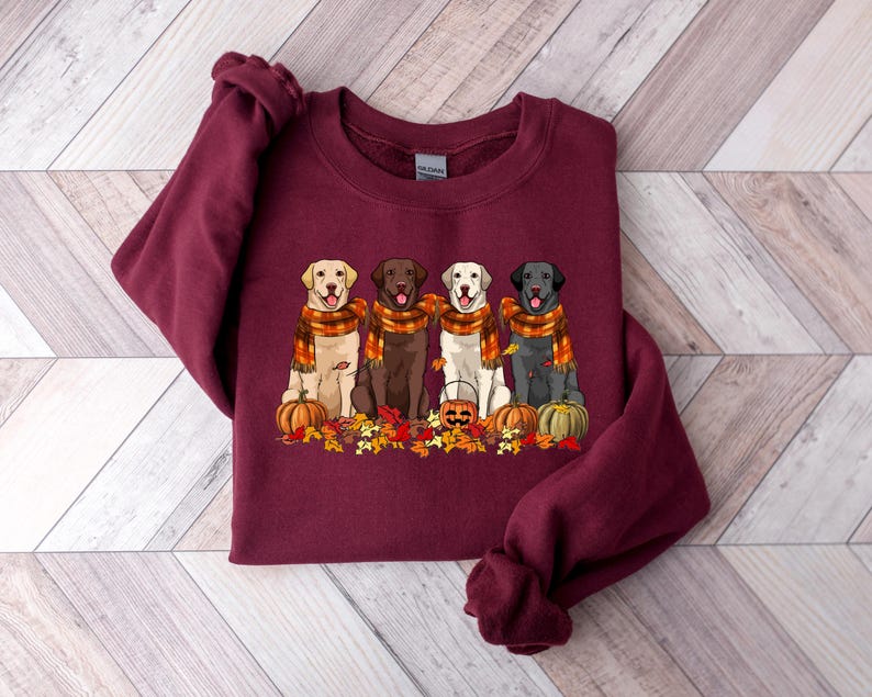 labrador retriever thankgiving dog sweatshirt fall dog shirt dog lover shirt pumpkin dog shirt thanksgiving shirt fall apparel 1729066843318.jpg