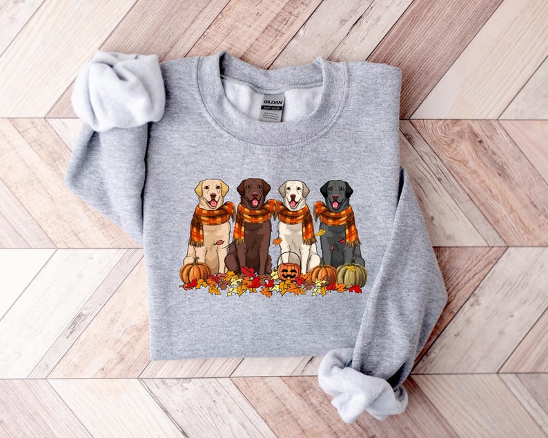 labrador retriever thankgiving dog sweatshirt fall dog shirt dog lover shirt pumpkin dog shirt thanksgiving shirt fall apparel 1729066843393.jpg