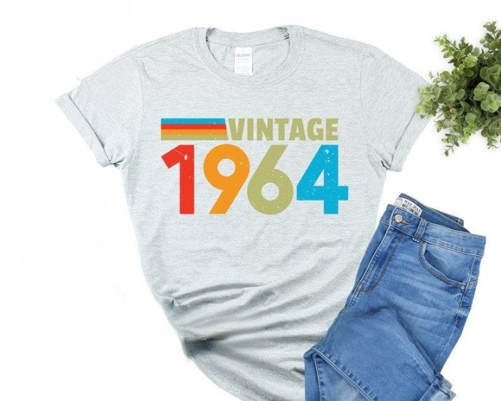 vintage 1964 tshirt 60th birthday t shirt 2024 fiftieth gift ideas  mens women tshirt 1964 birthday shirt custom birthday tee 2024 tee 1729073122168.jpg