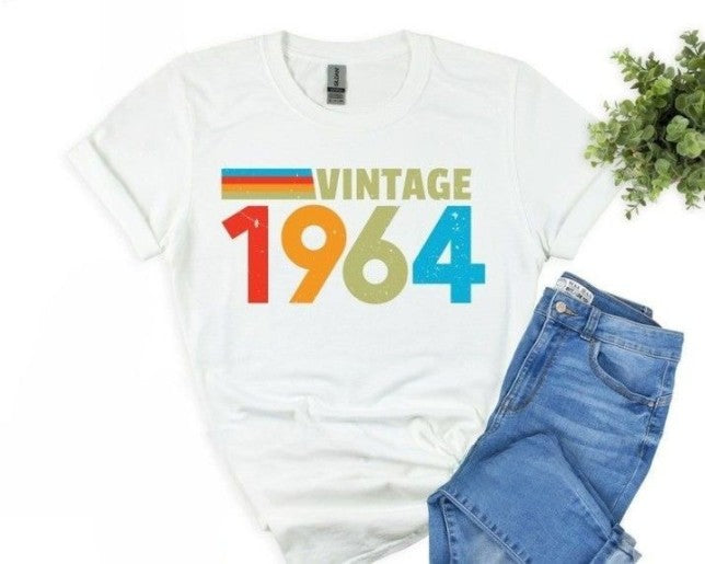 vintage 1964 tshirt 60th birthday t shirt 2024 fiftieth gift ideas  mens women tshirt 1964 birthday shirt custom birthday tee 2024 tee 1729073122215.jpg