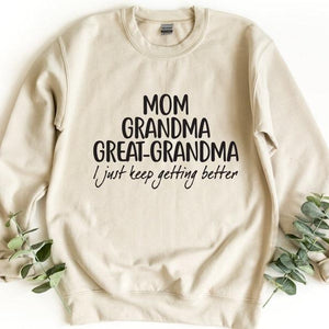 mom grandma great grandma sweatshirt pregnancy announcement gift for great grandma baby reveal to family mothers day gift 1729483021561.jpg