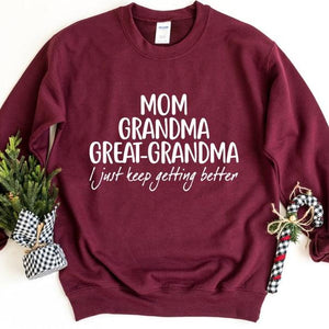 mom grandma great grandma sweatshirt pregnancy announcement gift for great grandma baby reveal to family mothers day gift 1729483021608.jpg