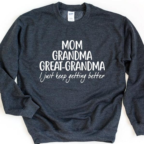 mom grandma great grandma sweatshirt pregnancy announcement gift for great grandma baby reveal to family mothers day gift 1729483021610.jpg
