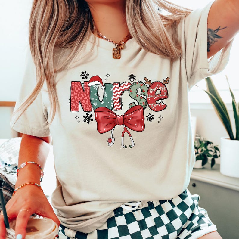 christmas nurse sweatshirt christmas nursing sweater nurse life christmas shirt school nurse christmas stethoscope christmas nurse crew 1729914266903.jpg