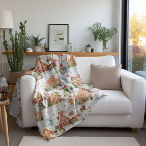 christmas blanket gingerbread village fleece throw blanket christmas home decor gingerbread house decor christmas gift family friends host 1729914382175.jpg