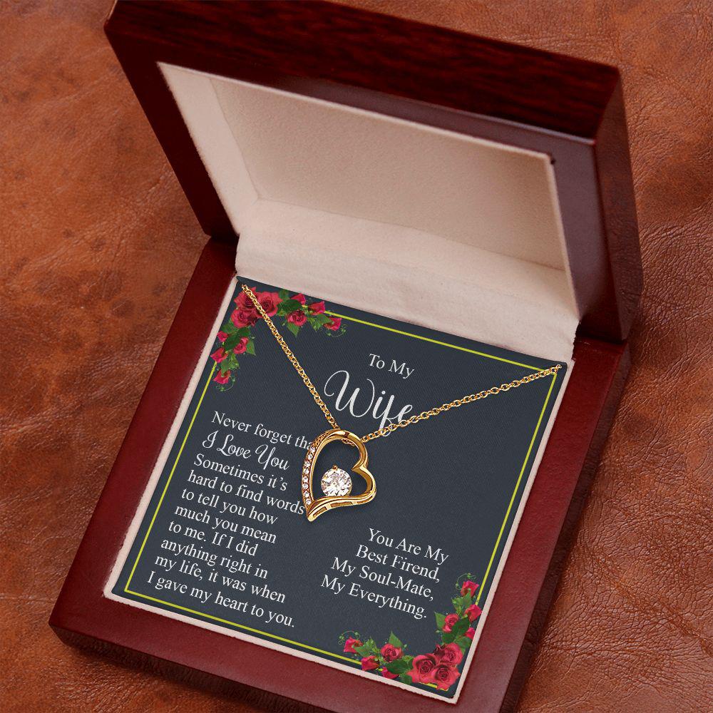 To My Wife You Are My Everything Necklace With Message Card, Gift For Wife,   Meaningful Gift, Love From Husband 1729.jpg