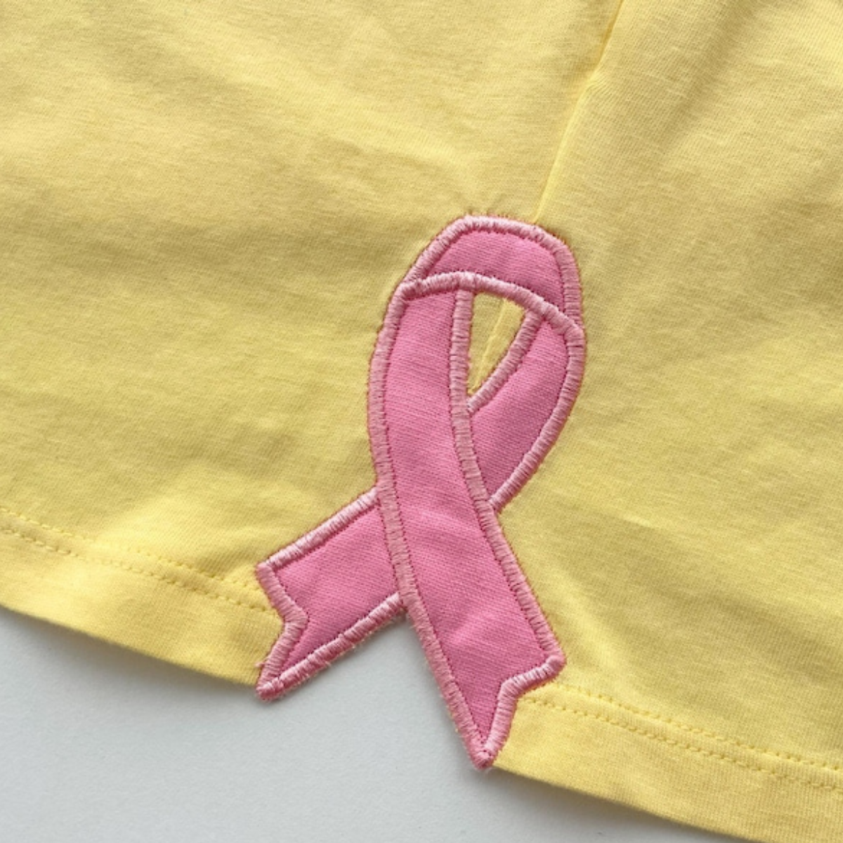 breast cancer ribbon embroidered bow sides sweatshirt 2 sides bow applique sweatshirt girly coquette shirt 1730090975026.png