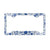 blue and white floral metal license plate frame chinoiseries license plate frame car accessories 3d effect 1730513644016.jpg