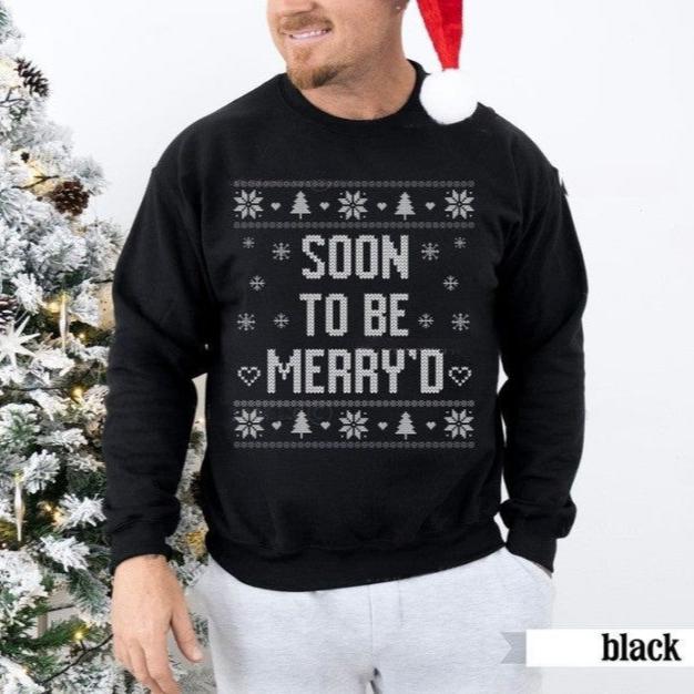 ugly christmas sweater couple soon to be merryd merry bride married christmas matching sweater couples mr and mrs christmas wedding 1730516740076.jpg