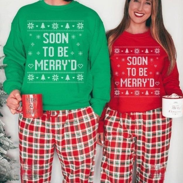 ugly christmas sweater couple soon to be merryd merry bride married christmas matching sweater couples mr and mrs christmas wedding 1730516740159.jpg