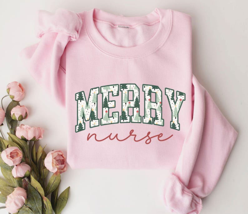 merry nurse sweatshirtchristmas nurse sweaterchristmas nurse crewnecknurse christmas giftregistered nurse giftchristmas gift for nurse 1730796423177.jpg