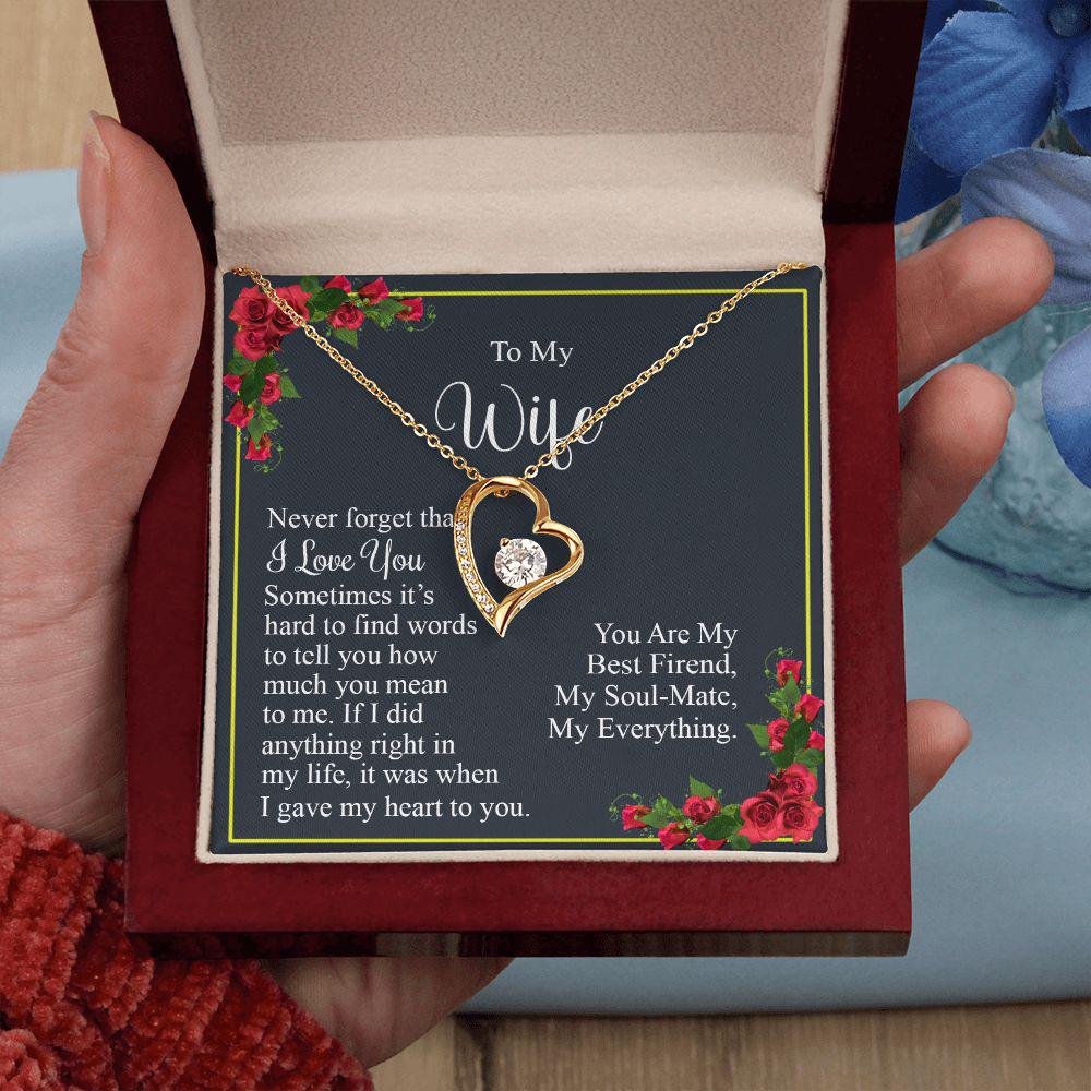 To My Wife You Are My Everything Necklace With Message Card, Gift For Wife,   Meaningful Gift, Love From Husband 1730.jpg