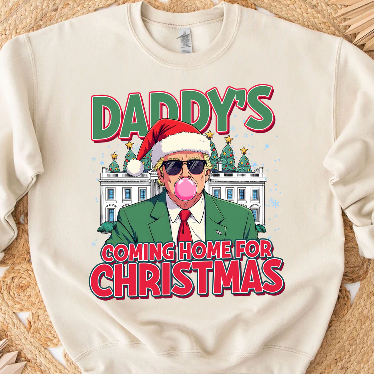Daddy Coming Home For Christmas, Funny Victory 2025 Christmas, Victory 2025 47th President Sweatshirt Bright 1731033381936.jpg