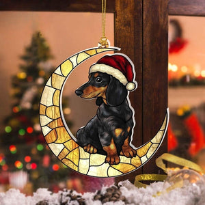 dachshund christmas tree acrylic ornament funny dog christmas ornament 2024 dog lovers gift idea xmas decor cute sausage dog gifts 1731642827418.jpg