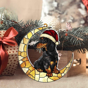 dachshund christmas tree acrylic ornament funny dog christmas ornament 2024 dog lovers gift idea xmas decor cute sausage dog gifts 1731642827496.jpg