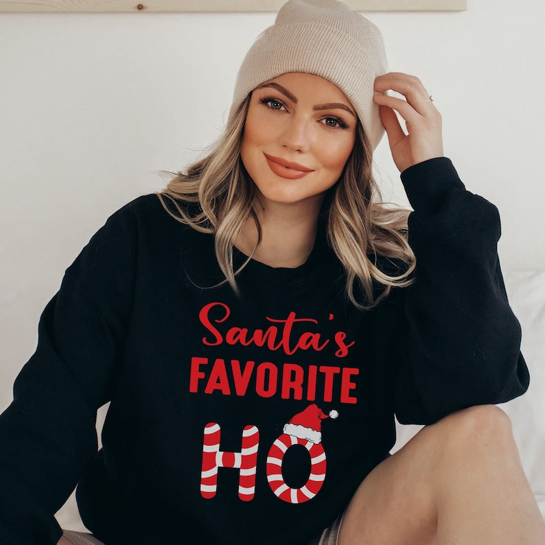 santas favorite ho sweatshirt christmas sweatshirt funny christmas sweater christmas party shirt santas ho shirt 1731724750645.jpg