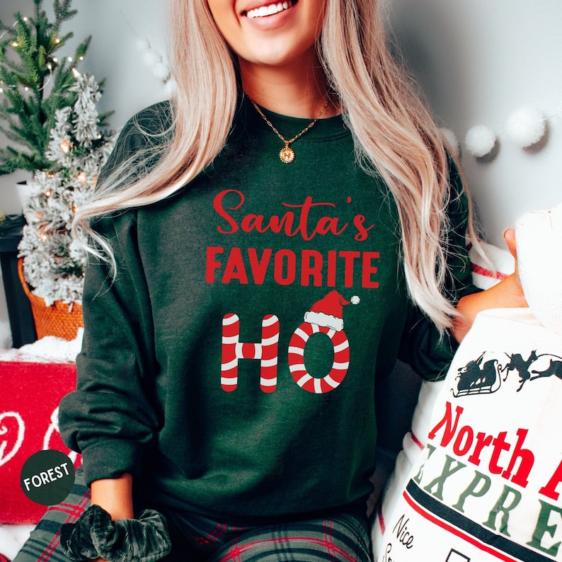 santas favorite ho sweatshirt christmas sweatshirt funny christmas sweater christmas party shirt santas ho shirt 1731724750878.jpg