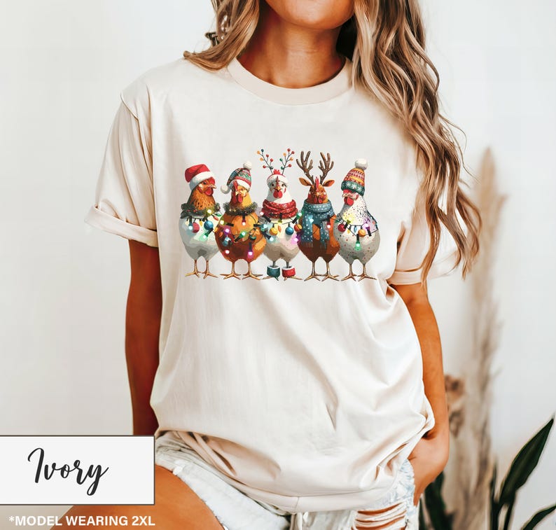 christmas chickens shirt   funny christmas chicken shirt   xmas gift   christmas farm sweatshirt   holiday season shirt   farm lover gift 1731731191150.jpg