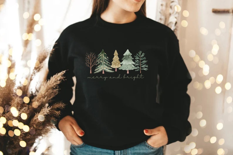 merry and bright trees womens christmas sweatshirt womans holiday shirtchristmas giftchic winter shirtcute holiday teechristmas tree 1731894580332.jpg