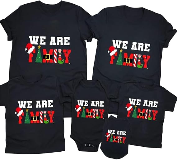 merry and bright shirt christmas t shirts for family couple outfit tee christmas top parent child short sleeves 1731989142503.jpg