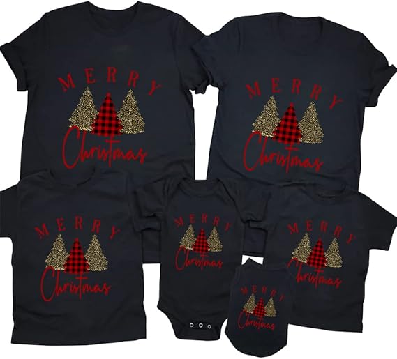 merry and bright shirt christmas t shirts for family couple outfit tee christmas top parent child short sleeves 1731990307851.jpg