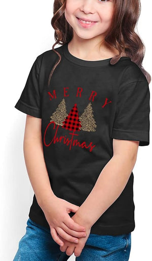 merry and bright shirt christmas t shirts for family couple outfit tee christmas top parent child short sleeves 1731990307915.jpg