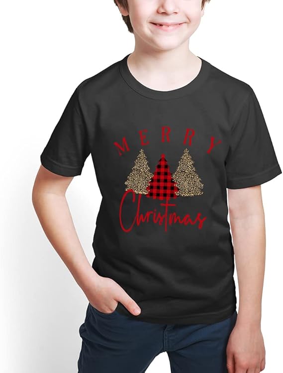 merry and bright shirt christmas t shirts for family couple outfit tee christmas top parent child short sleeves 1731990307927.jpg