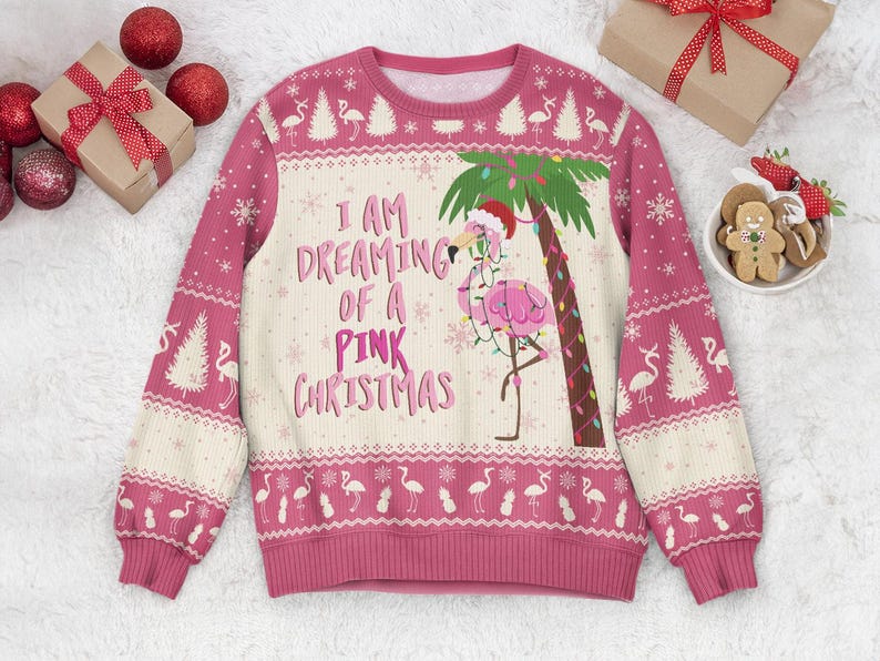 i am dreaming of a pink christmas personalized funny christmas ugly sweater flamingo christmas sweater gift for girls gift for her 1732073896615.jpg