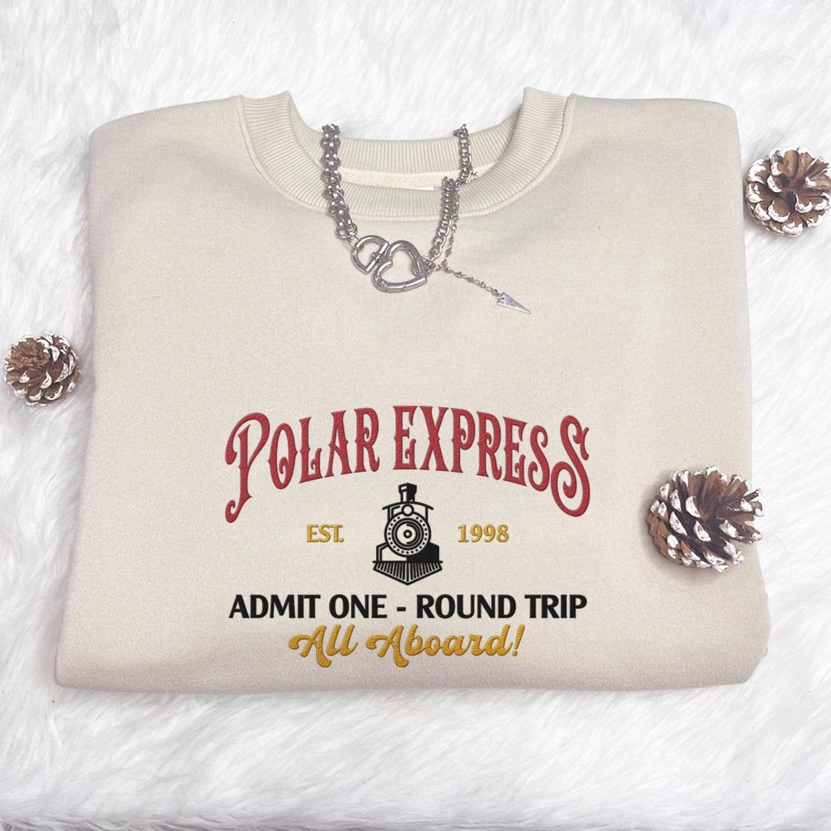 polar express christmas side bow embroidered sweatshirt christmas embroidery polar express crewneck north pole christmas shirt 1732088243496.jpg