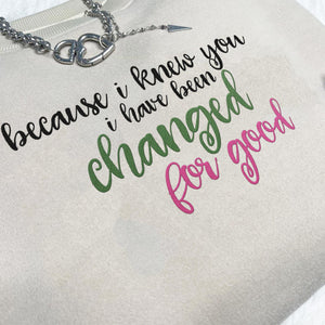 because i knew you i have been changed for good glitter side bow embroidered sweatshirt witch pink and green shirt elphaba glinda wicked 1732088726656.jpg