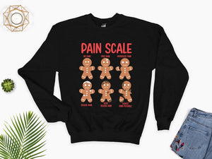 pain scale gingerbread sweatshirt christmas sweatshirt christmas cookies hoodie christmas gift for nurse xmas holidaygift for christmas 1732091423750.jpg