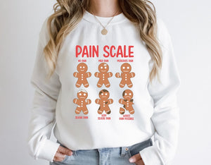pain scale gingerbread sweatshirt christmas sweatshirt christmas cookies hoodie christmas gift for nurse xmas holidaygift for christmas 1732091423838.jpg